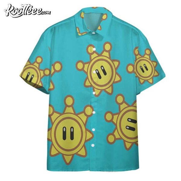 Super Mario Sunshine Shine Sprite Hawaiian Shirt