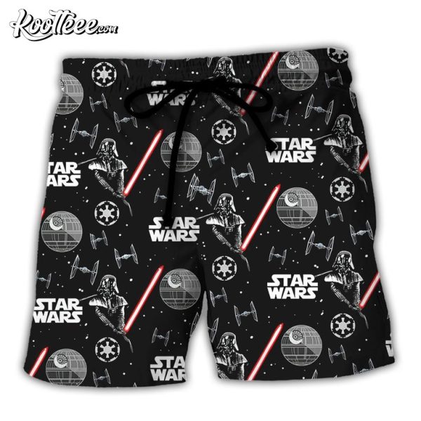 Darth Vader With Light Saber Lightweight Beach Shorts
