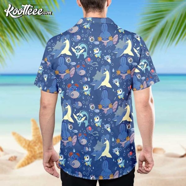 Vaporeon Water-type Pokemon Hawaiian Shirt