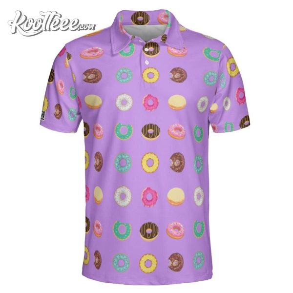 Purple Donut Unisex Polo Shirt