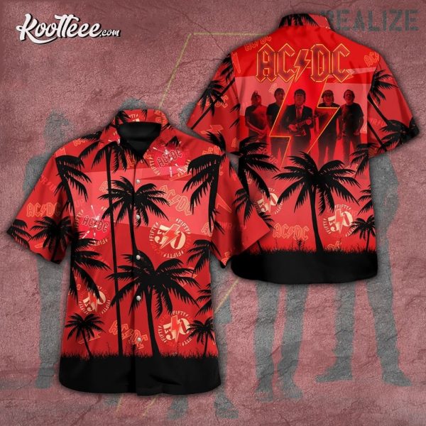 ACDC 50th Anniversary Hawaiian Shirt