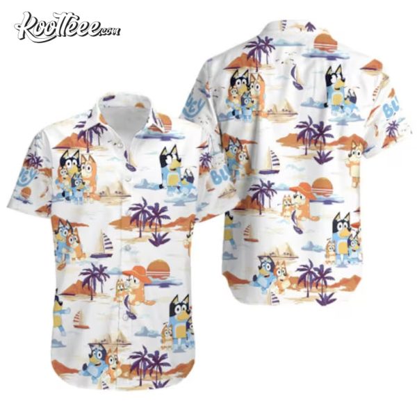 Bluey Summer Family Hawaiian Shirt