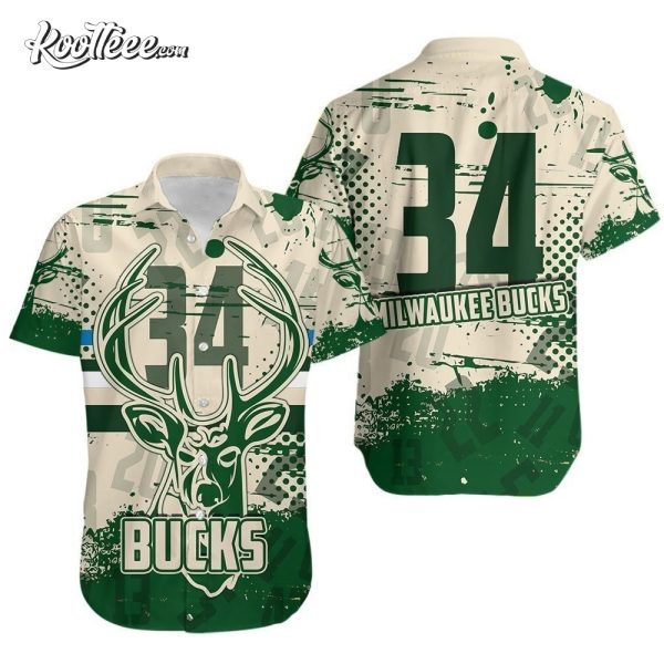 Milwaukee Bucks Basketball Pattern Hawaii Shirt