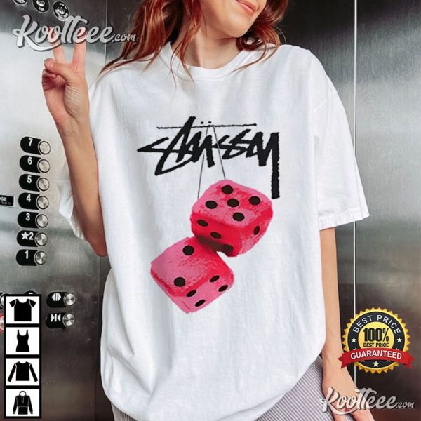 Stussy Lucky Dice Streetwear Trendy T-Shirt