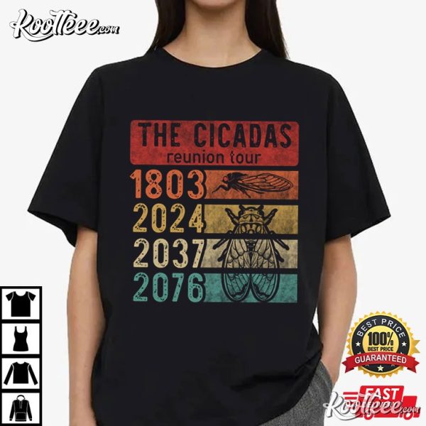 The Cicadas Reunion Tour Cicada Broods T-Shirt