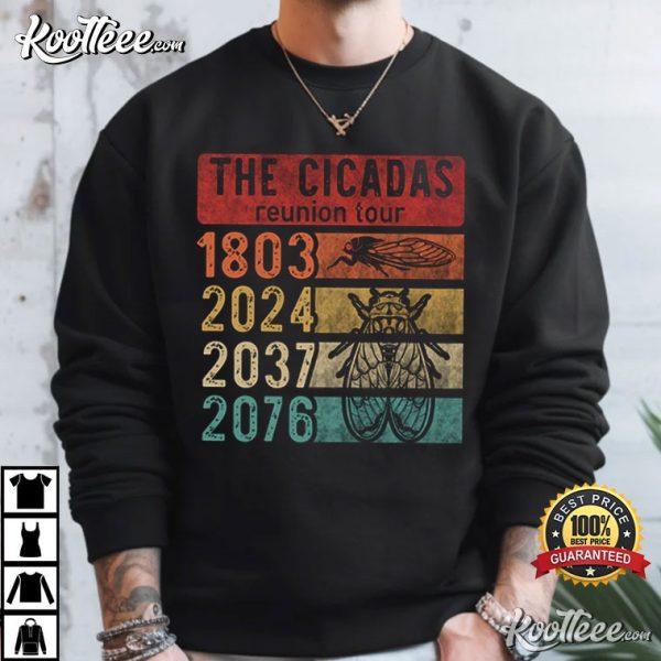 The Cicadas Reunion Tour Cicada Broods T-Shirt