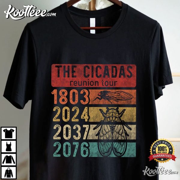 The Cicadas Reunion Tour Cicada Broods T-Shirt