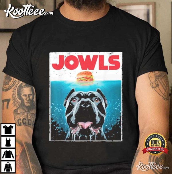 Funny Rottweiler Jowls Burger Bully Dog Mom Dog Dad T-Shirt