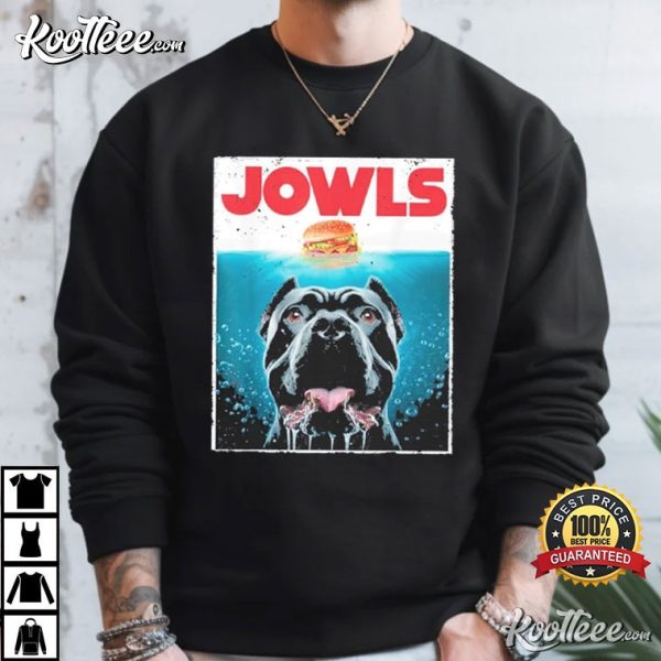 Funny Rottweiler Jowls Burger Bully Dog Mom Dog Dad T-Shirt