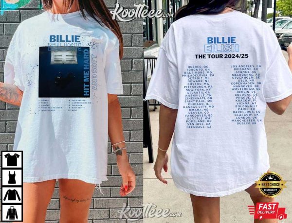 Billie Eilish Hit Me Hard And Soft World Tour 2024 T-Shirt
