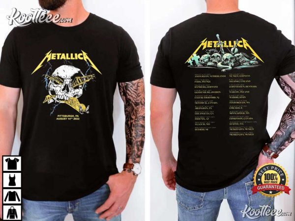 Vintage Metallica Pittsburgh PA Tour T-Shirt