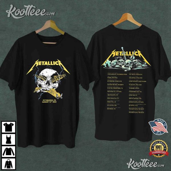 Vintage Metallica Pittsburgh PA Tour T-Shirt