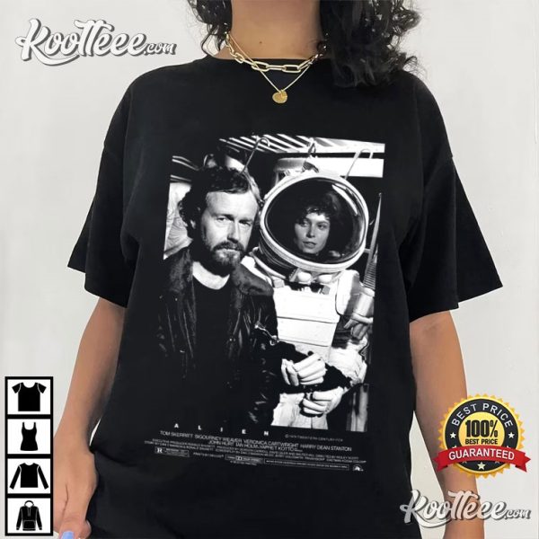 Ridley Scott And Sigourney Weaver Alien 1979 T-Shirt