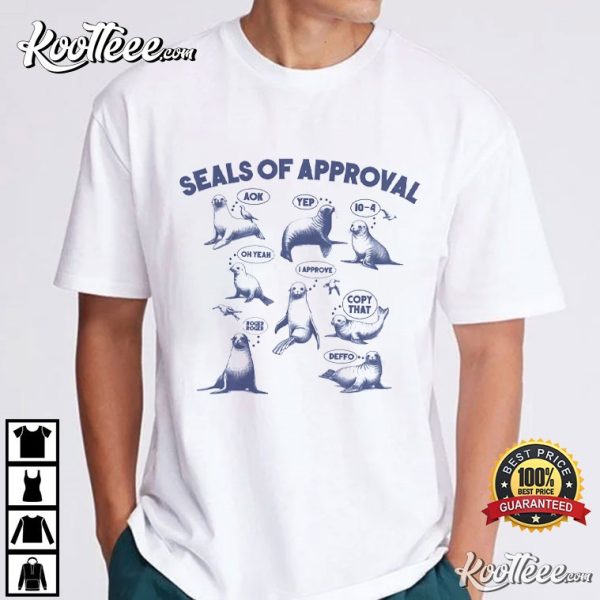 Seals Of Approval Funny Retro T-Shirt