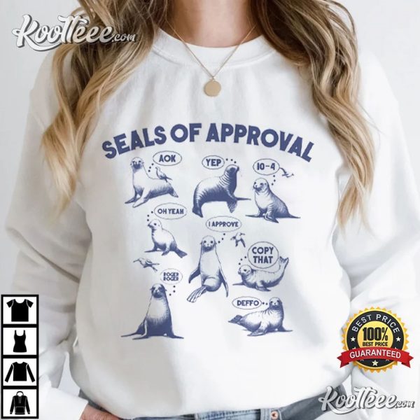 Seals Of Approval Funny Retro T-Shirt