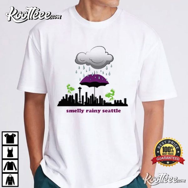 Washington Huskies Smelly Rainy Seattle T-Shirt