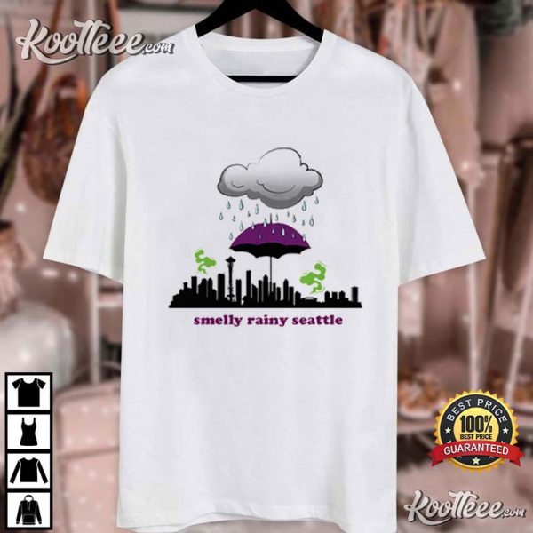 Washington Huskies Smelly Rainy Seattle T-Shirt