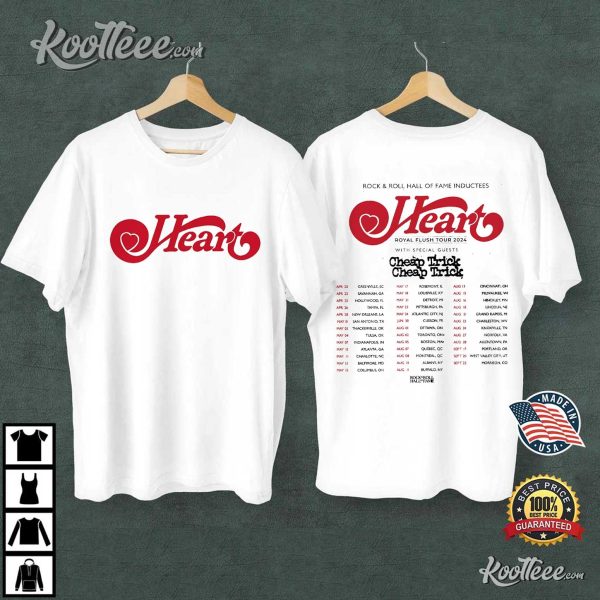 Heart Royal Flush Tour 2024 T-Shirt