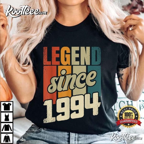 30th Birthday Legend Since 1994 Funny Gift T-Shirt