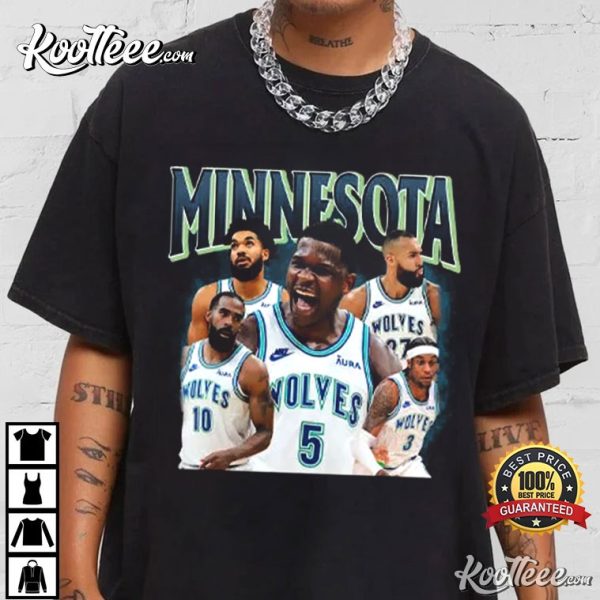 Minnesota Timberwolves Anthony Edwards Jaden McDaniels T-Shirt