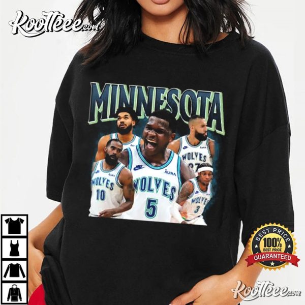 Minnesota Timberwolves Anthony Edwards Jaden McDaniels T-Shirt