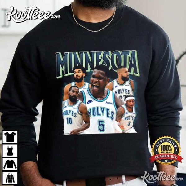 Minnesota Timberwolves Anthony Edwards Jaden McDaniels T-Shirt