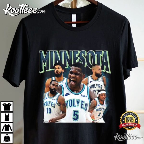 Minnesota Timberwolves Anthony Edwards Jaden McDaniels T-Shirt