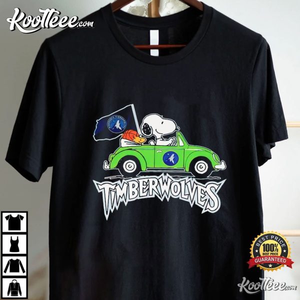 Minnesota Timberwolves Basketball Snoopy Fan T-Shirt