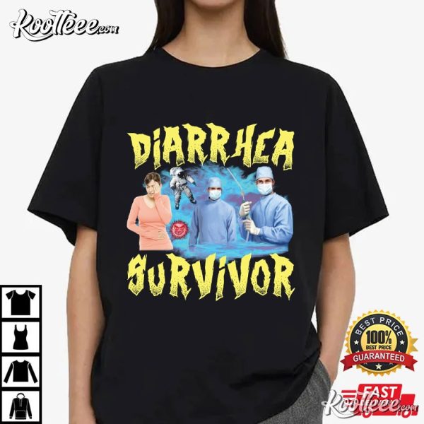 Diarrhea Survivor Funny Meme T-Shirt