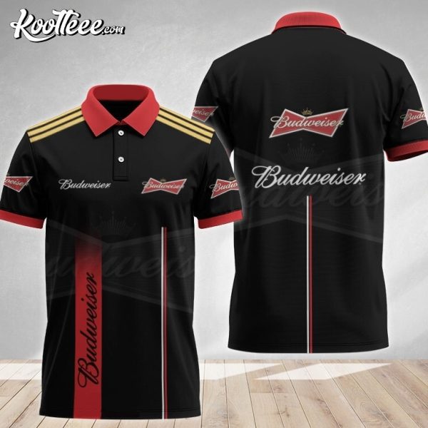 Budweiser Beer Black Esports Inspired Polo Shirt