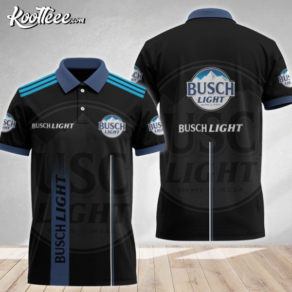 Busch Light Black Esports Inspired Polo Shirt