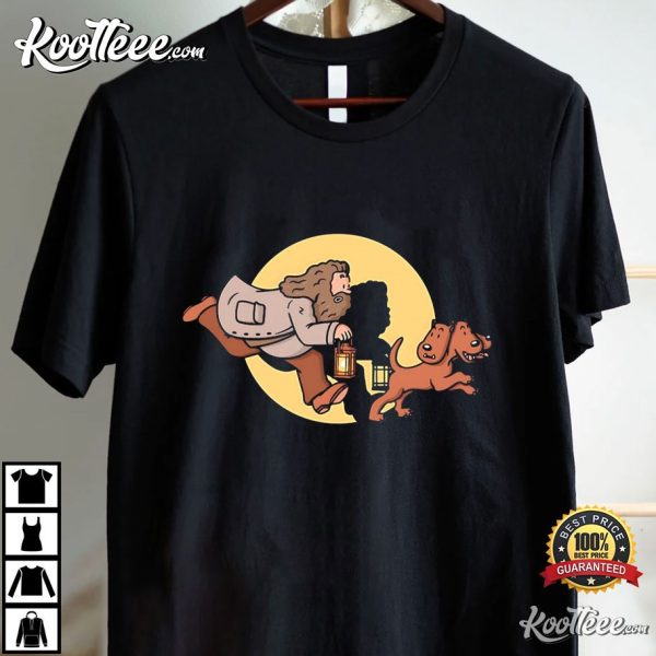 Hagrid And Fluffy The Adventures Of Tintin Style T-Shirt