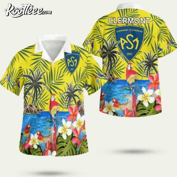 ASM Clermont Auvergne Rugby Hawaiian Shirt