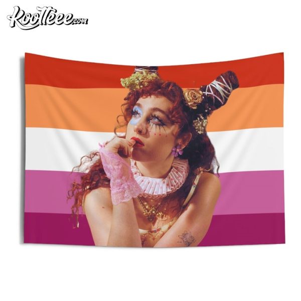 Chappell Roan Lesbian Flag Wall Tapestry