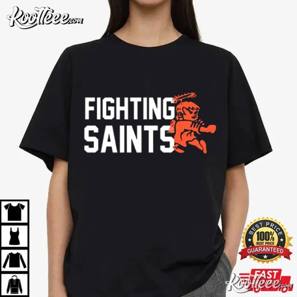 Dubuque Fighting Saints Ice Hockey Team T-Shirt