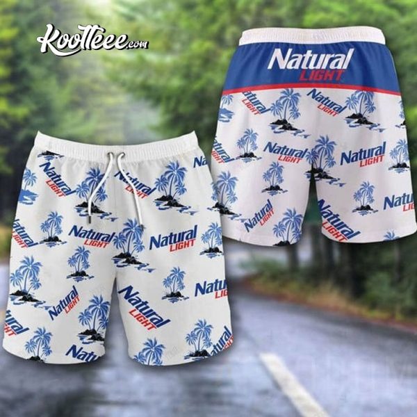 Natural Light Tropical Palms Hawaiian Shorts