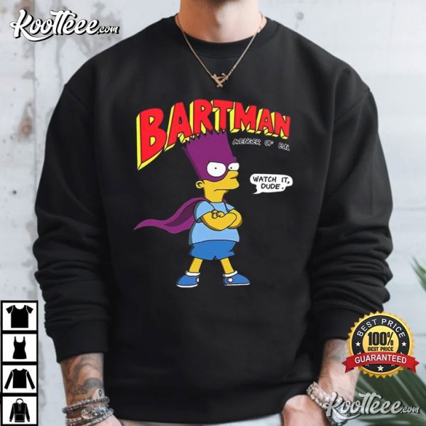 Bartman Bart Simpson The Simpsons Funny Gift T-Shirt