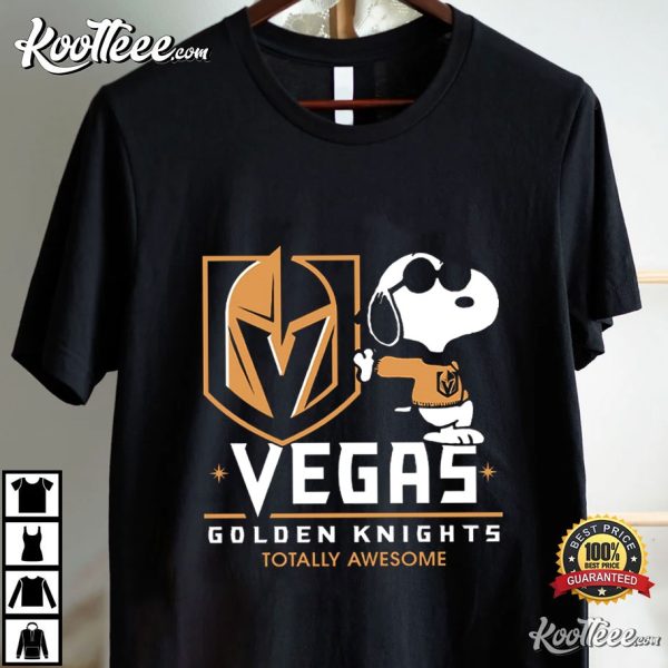 NHL Team Vegas Golden Knights Totally Awesome Snoopy T-Shirt