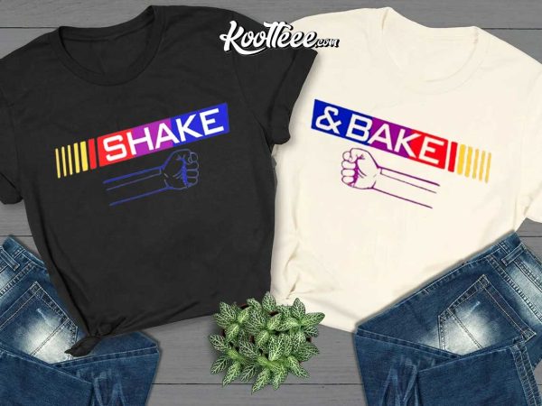 Shake Or Bake Funny Dad Kid Fathers Day Gift Family Matching Shirt