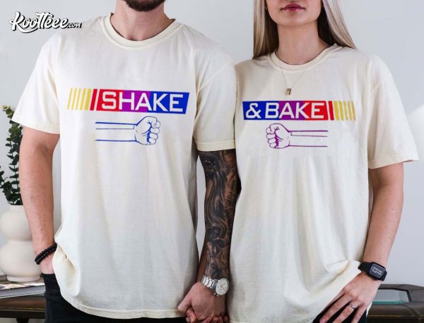 Shake Or Bake Funny Dad Kid Fathers Day Gift Family Matching Shirt