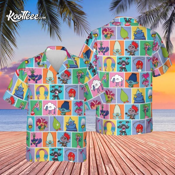 Trolls Birthday Movie Gift Hawaiian Shirt And Shorts