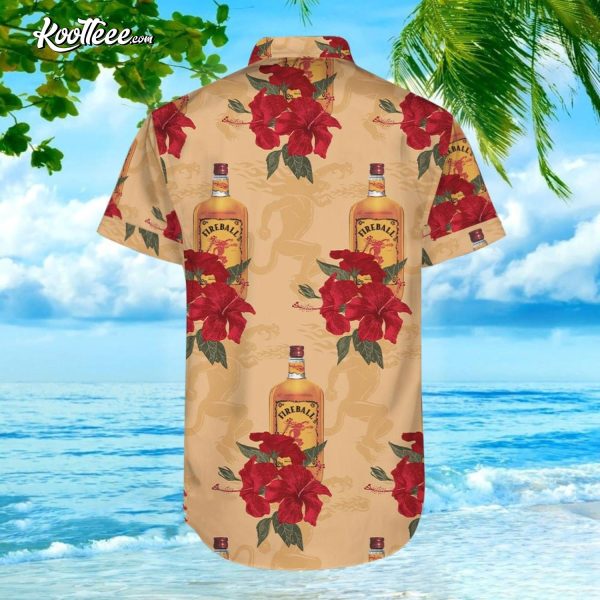 Fireball Whisky Summer Hawaiian Shirt