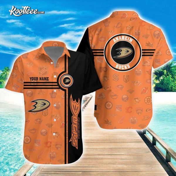 Anaheim Ducks Custom Name Hawaiian Shirt