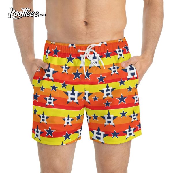 Houston Astros Swim Trunks Hawaiian Shorts