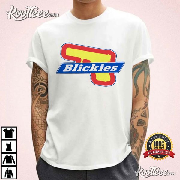 Blickies Gun Logo T-Shirt