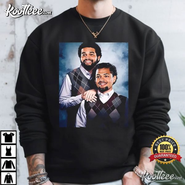 Chicago Bears Caleb Williams Rome Odunze Step Brothers T-Shirt