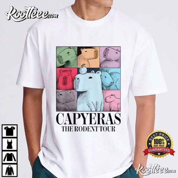 Capyeras Capybara The Rodent Tour T-Shirt