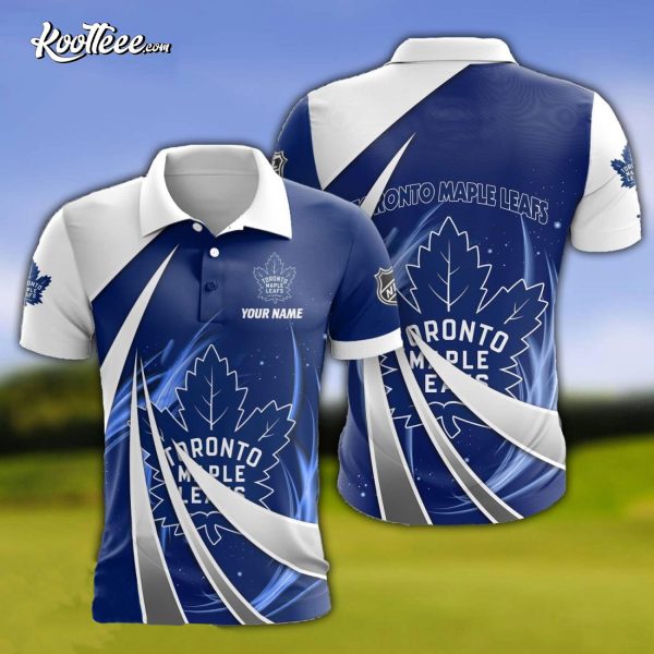 Toronto Maple Leafs Custom Name Polo Shirt