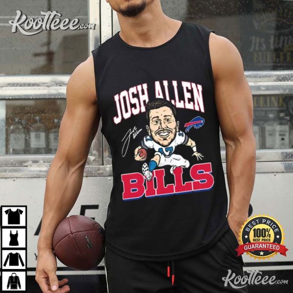 Josh Allen 17 Buffalo Bills Signature T-Shirt