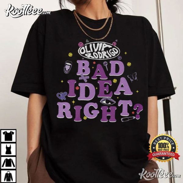 Bad Idea Right Olivia Rodrigo Guts Album T-Shirt